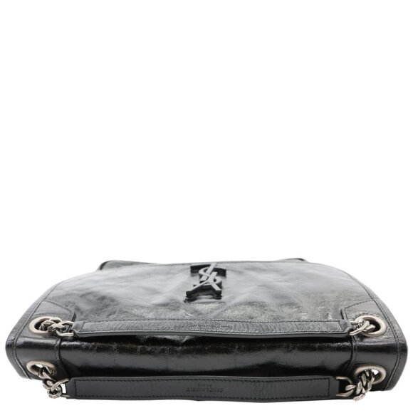 Yves Saint Laurent  Niki Medium Leather Shoulder Bag Black - Picture 6 of 13